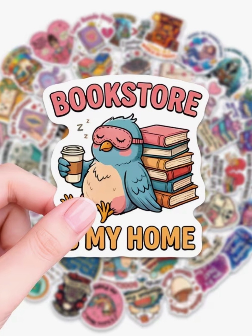 56 Book Lovers Stickers Funny Phrases Reading Bookstore Bookshelf Book Stacks